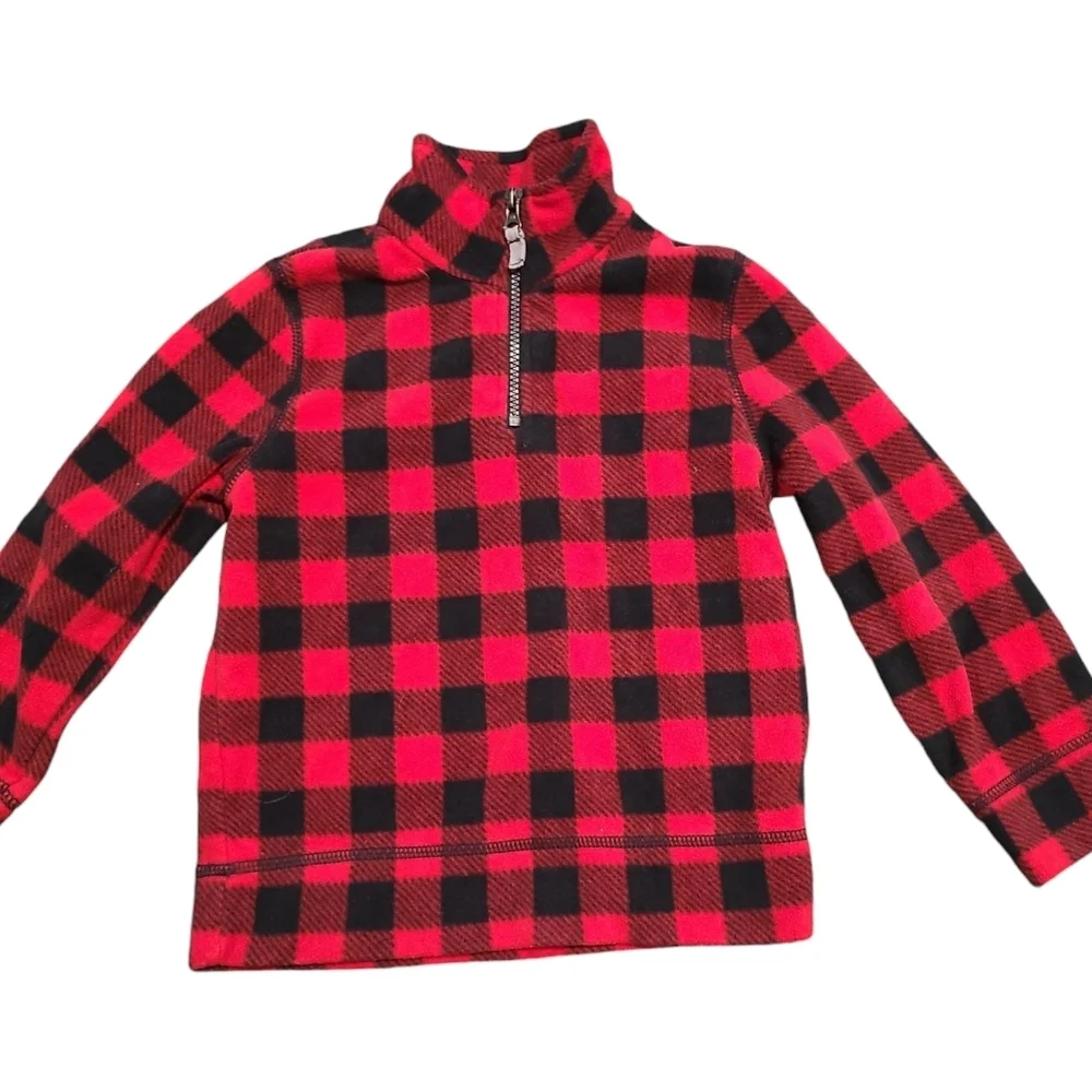 CARTER'S buffalo plaid zip up jacket 5t